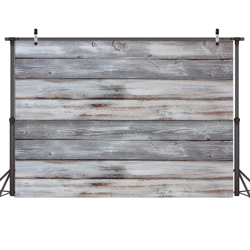 Dudaacvt 7x5ft White Wood Backdrop for Photography â€“ Vintage Wooden Board Background Birthday Party Wedding Baby Shower Photo Booth Decoration Banner Backdrop D400 - Image 2
